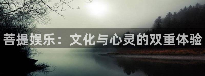 星亿娱乐最新代理入口：菩提娱乐：文化与心灵的双重体验